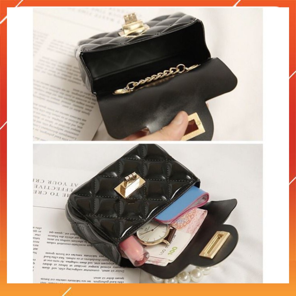 🔥 [HOTTREND] Túi xách nhựa quai ngọc mini dễ thương 🔥 Túi xách mini cho bé siêu cute đi chơi, diện tết 2021 🔥 | BigBuy360 - bigbuy360.vn