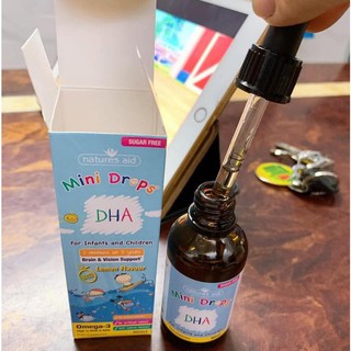 Natures Aid Anh Quốc Bổ Sung DHA Dạng Giọt Cho Bé Từ 3 Tháng Đến 5 Tuổi - Chai 50ml