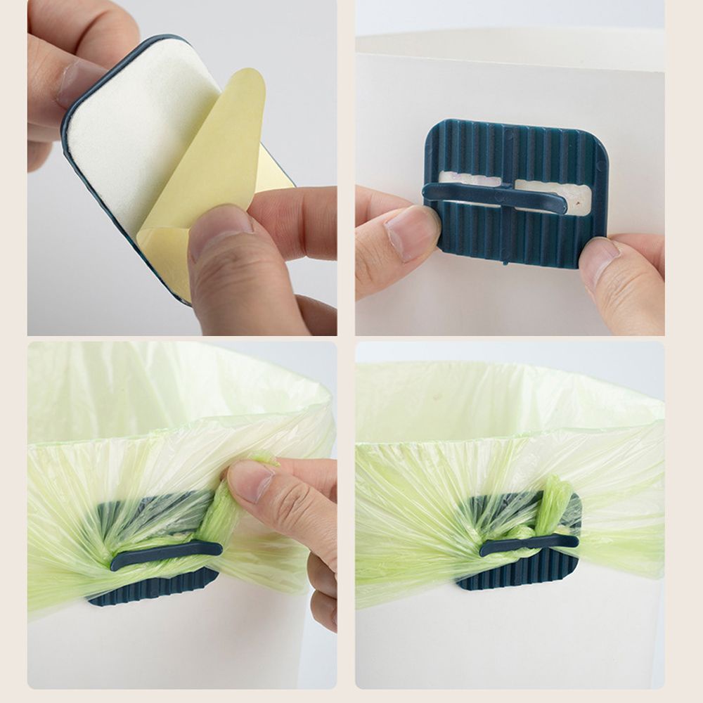 Set 4 Kẹp Nhựa Giữ Túi Rác Tiện Lợi