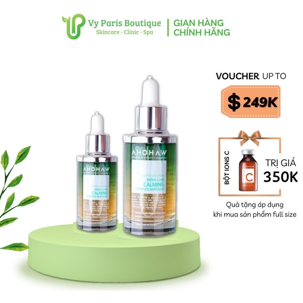 Serum mụn Ahohaw After Solution Inten Cure Calming Phục Hồi, Làm Dịu Da,Kiểm Soát Nhờn Ngăn Ngừa Mụn