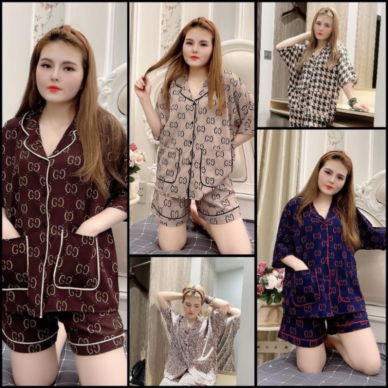 Pijama lụa Thái cánh dơi tay ngắn quần đùi - Đồ ngủ nữ cánh rơi lụa loại 1 cao cấp không nhăn (ẢNH THẬT CỦA SHOP) sexy 👈