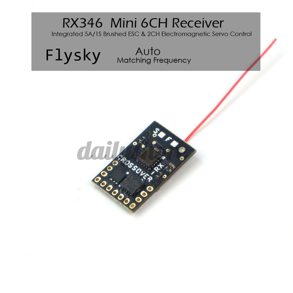 RC FLYSKY RC Mạch Điều Khiển Động Cơ Servo 6ch Rx346 / T 2.4ghz Cho Drone 1s 5a