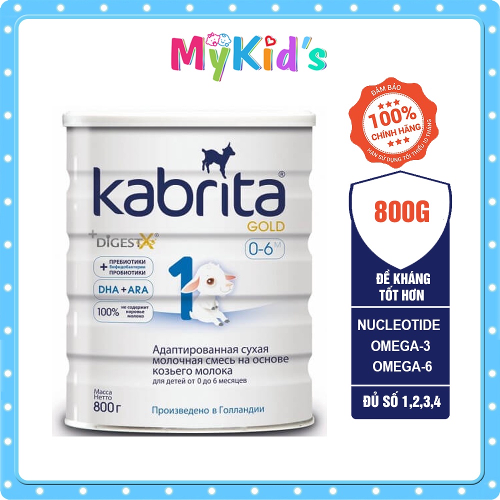 Sữa dê Kabrita hàng nhập Nga số 1,2,3,4 hộp 800g