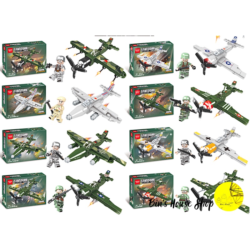 Đồ Chơi Trí Tuệ - Mô Hình Đồ Chơi Lắp Ráp Lego MÁY BAY CHIẾN ĐẤU