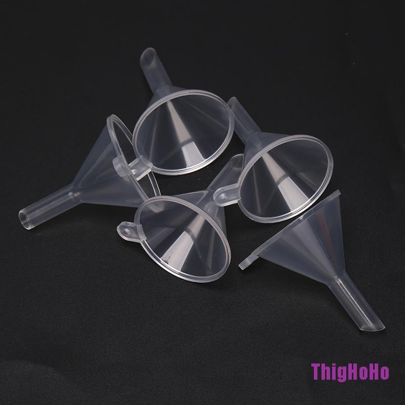 Set 5 phễu nhựa mini dùng chiết nước hoa / dầu tiện dụng chất lượng cao