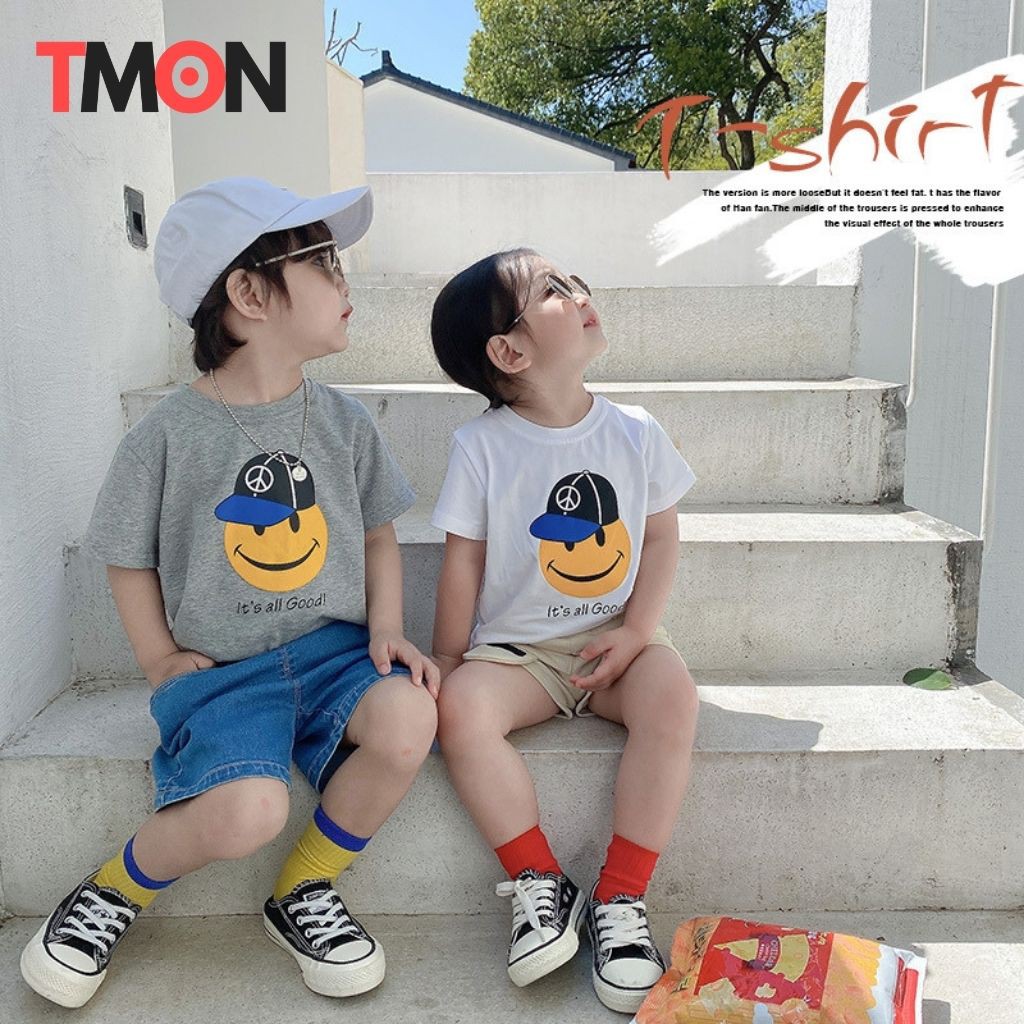 Áo thun bé trai Hàn Quốc xuất dư chất cotton Hàn Quốc, áo thun trẻ em từ 1 - 5 tuổi Tmon Shop TM01