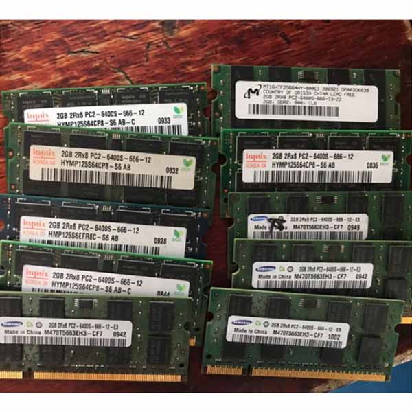 Ram Laptop 2GB DDR2 PC2-5300U/6400U (667/800MHz)
