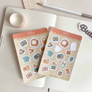 dreambie | 80s sticker sheet | hình dán retro