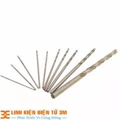 Bộ 11 Mũi Khoan (0.5-0.6-0.7-0.8-0.9-1.0-1.2-1.5-2.0-3.0-5.0mm Mỗi Loại 1 Chiếc )