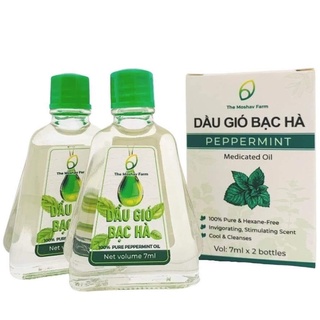 Dầu gió Bạc Hà Thơm Dịu Thông Mũi Giảm Say Xe The Moshav Farm
