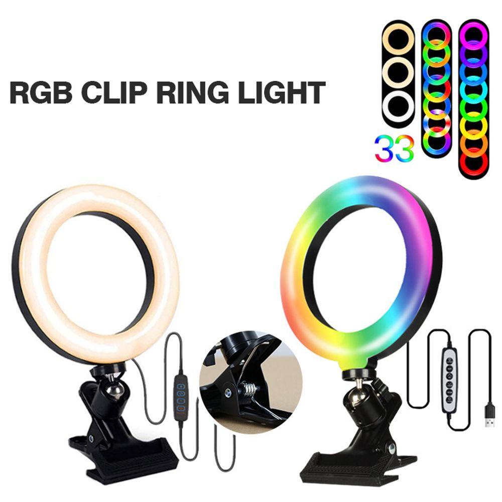 BEBETTERM Giá Đỡ Đèn Tròn 6 inch 3 Chế Độ 33 RGB Cho YouTube TikTok