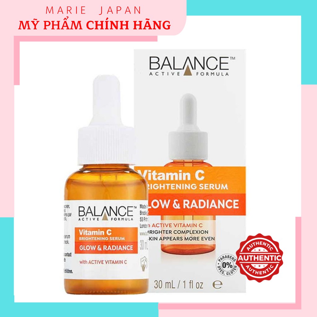 Serum Trắng Da, Mờ Thâm Balance Active Formula Vitamin C Brightening 30ML