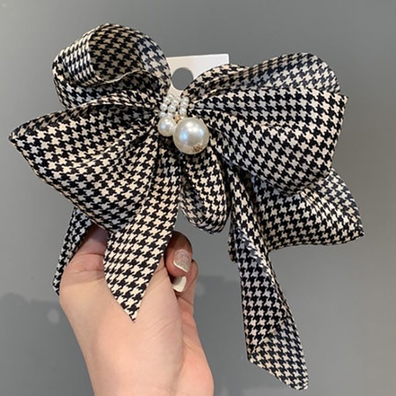 Kẹp tóc ruy băng hình nơ cỡ lớn dễ thương thời trang dành cho nữ