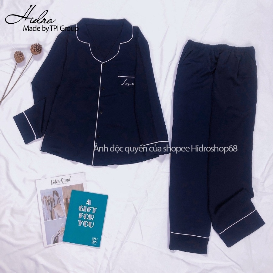 Bộ Pijama lụa thiết kế 3D dài dài Zami