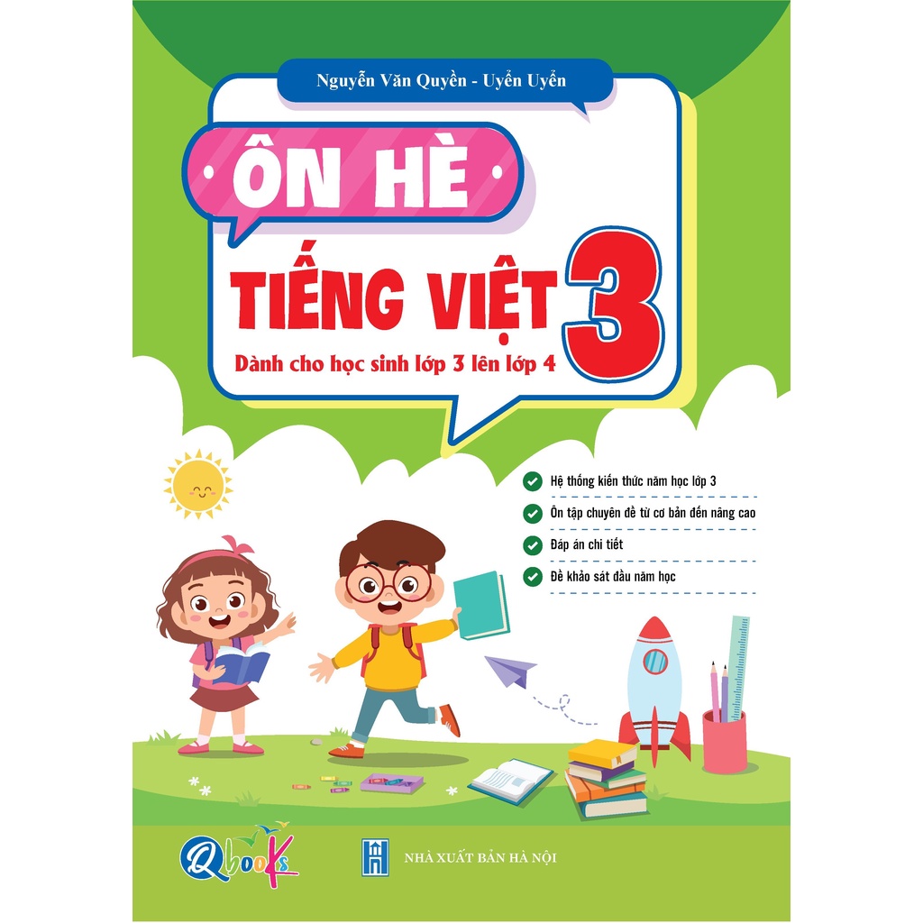 Sách - Bài Tập Ôn Hè Toán và Tiếng Việt 3 - Dành Cho Học Sinh Lớp 3 Lên 4 (Bộ 2 Quyển)