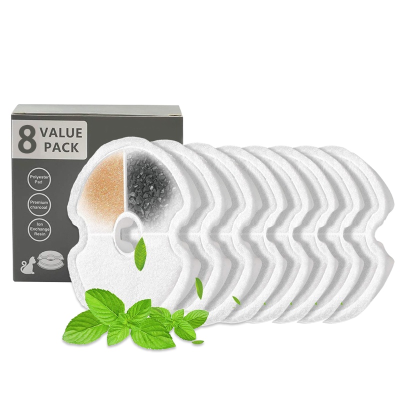 Bộ 4 Tấm Lọc Thay Thế Cho Đài Phun Nước Uống Thú Cưng