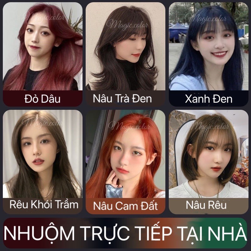 Thuốc Nhuộm Tóc Nâu Khói Sáng | Lên Từ Nền Tóc Nâu Không Tẩy