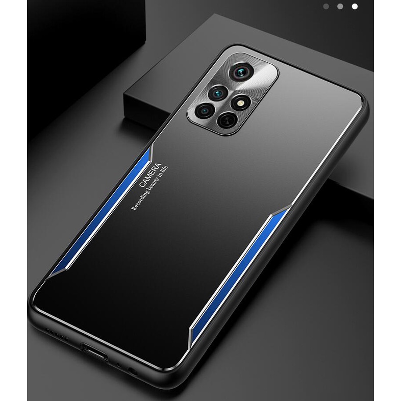 Ốp Điện Thoại Kim Loại Cứng Hai Màu Chống Sốc Chống Rơi Cho Xiaomi Redmi Note 11S 5G