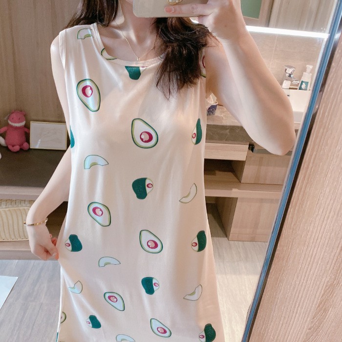 [Mã WASTUP giảm 10% tối đa 30K đơn 99K] Váy ngủ cộc tay thun sữa mềm mát siêu dễ thương [VN02 | BigBuy360 - bigbuy360.vn