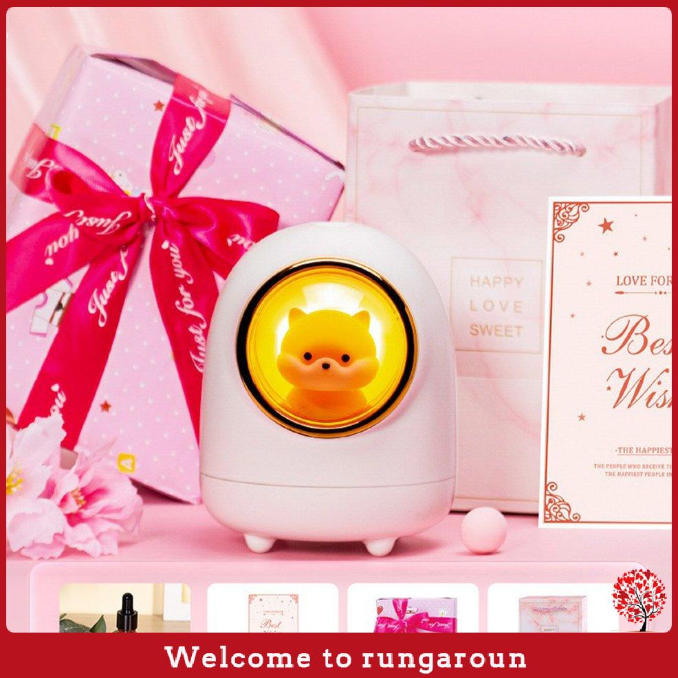 Máy phun sương tạo ẩm hình mèo con dễ thương dùng trang trí phòng ngủ (RUN20)