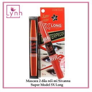 MASCARA 2 ĐẦU SIVANNA SIÊU DÀY 5X