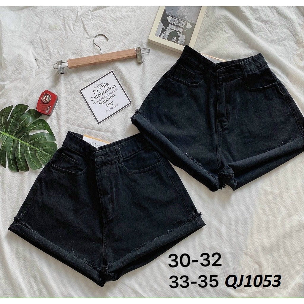 Quần đùi jeans trắng Big size vải VNXK QJ1053