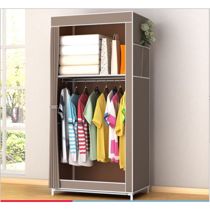 Tủ Quần Ào Vải Tủ Khung thép 1 Buồng 3D loại tốt và đa dạng