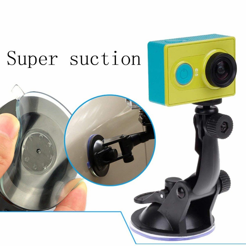 Giá đỡ LAMMCOU có cốc hút thủy tinh gắn xe hơi thể thao thích hợp cho camera hành động Gopro hero 10 9 8 7 6 5 yi2