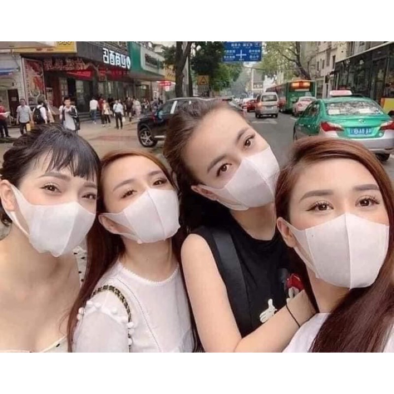 Hộp 50c khẩu trang 3D mask trơn