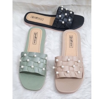 DÉP LÊ THỜI TRANG NỮ QUAI ĐÍNH HỘT CHÂU