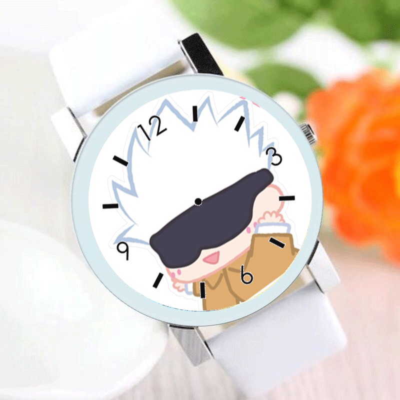 Đồng hồ đeo tay nam nữ in hình JUJUTSU KAISEN VER TẬP THỂ DỤC anime chibi xinh xắn