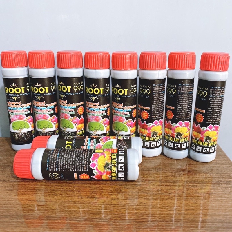 Combo 10 ống ROOT 999 siêu phục hồi cây, siêu kích thích ra rễ cực mạnh hàng đẹp chính hãng