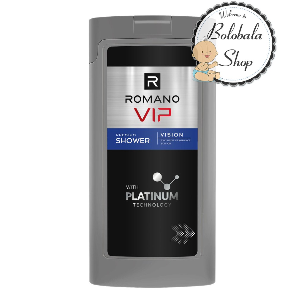 Sữa tắm/ Dầu gội cao cấp Romano Vip 150g/ 180g