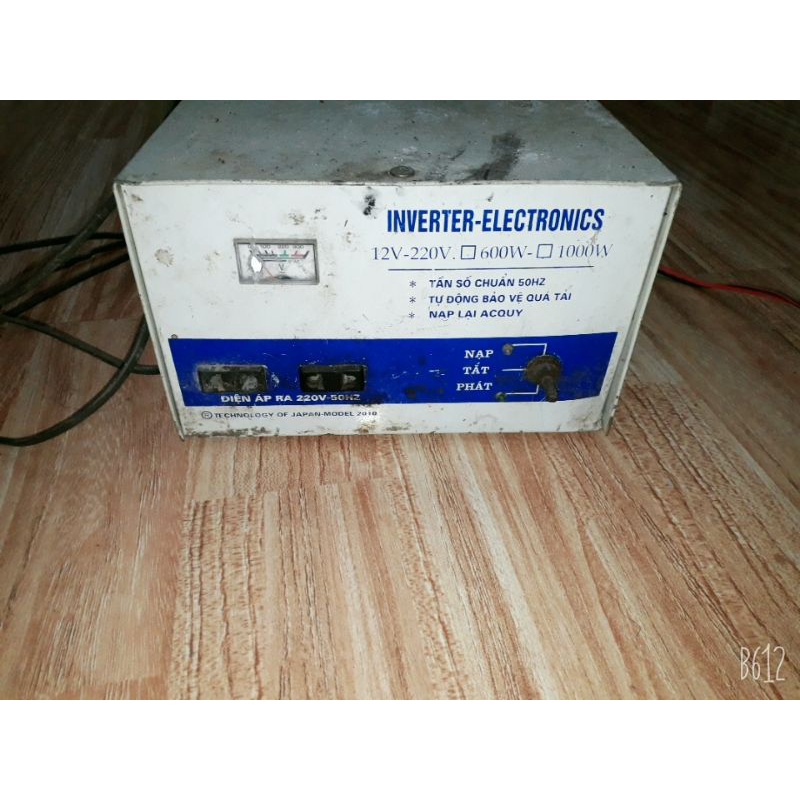BIẾN ÁP 12V =>220V KHỎE XỊN .NẠP ÁC QUY BÌNH Ô TÔ TỪ 100AH ĐẾN 150AH