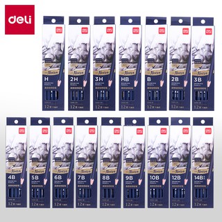 Hộp 12 bút chì cao cấp Deli Nuevo S999 