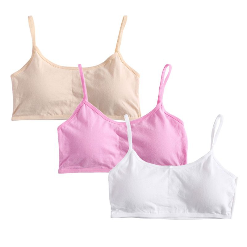 Set 3 Áo Lót Cotton Mềm Mại Cho Tuổi Teen