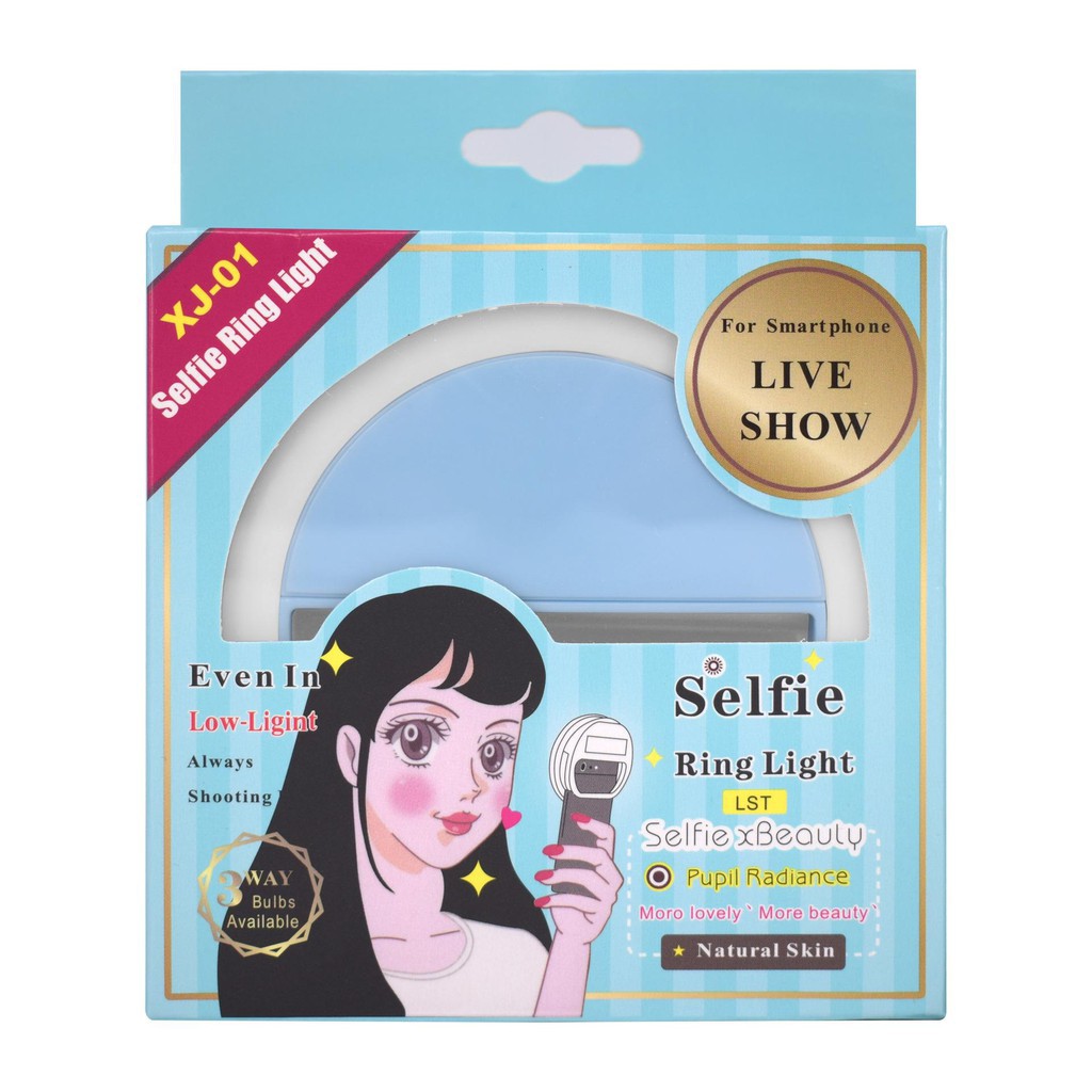 Đèn Selfie Ring Light XJ-01 Trợ sáng 3 chế độ giaisi11