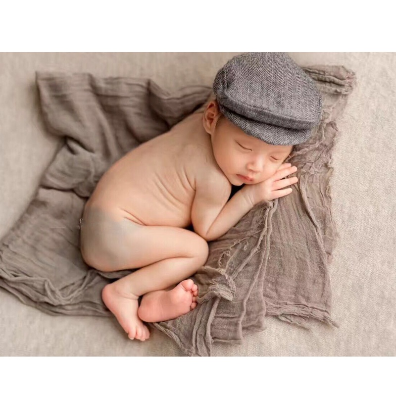 Bộ 2 Mũ Beanie Màu Sắc Cho Bé Chụp Ảnh