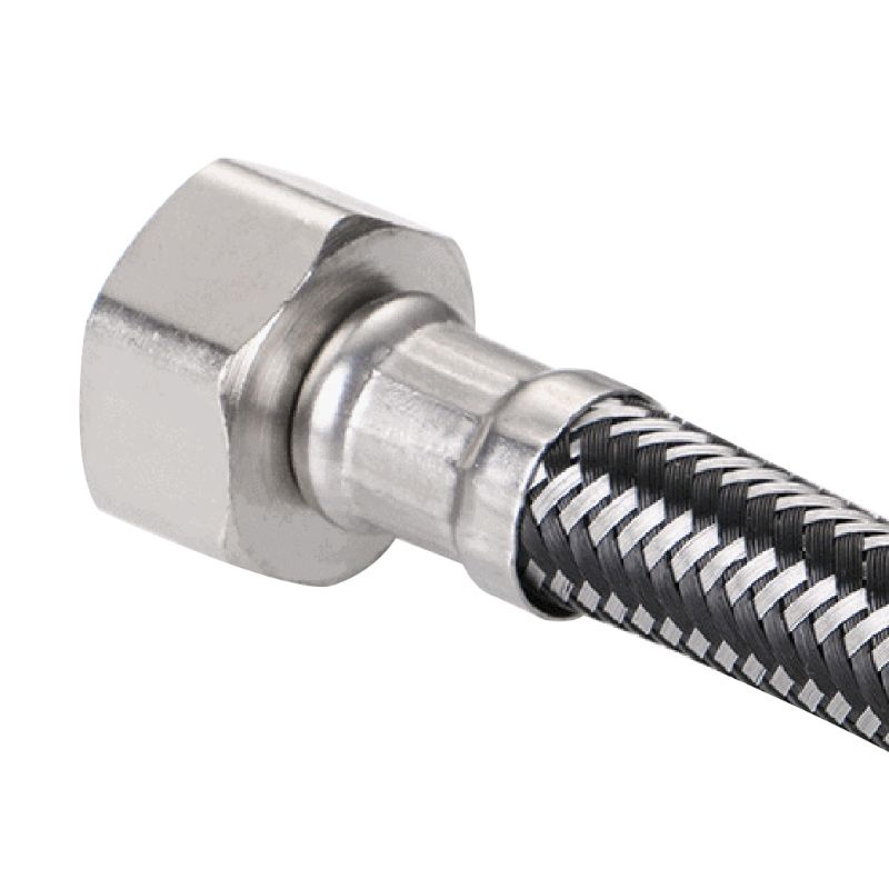 Ống Nước Áp Suất Cao Bằng Kim Loại Mềm Ren Nối 1/4 Tiện Dụng Cho Nhà Bếp/Phòng Tắm