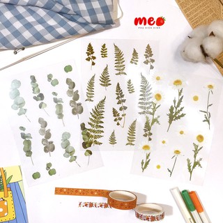 Sticker hoa khô đơn