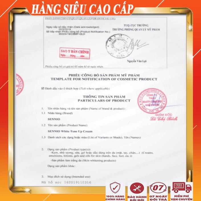 [FreeShip - 100% HÀN QUỐC] Kem chống nắng cao cấp kiềm dầu, dưỡng trắng da/Kem chống nắng kiềm dầu nâng tông da sennio