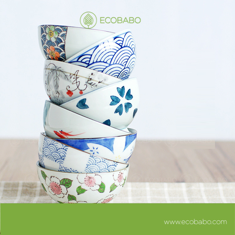 Bát sứ xuất Nhật cao cấp có thể dùng với lò vi sóng - Ecobabo