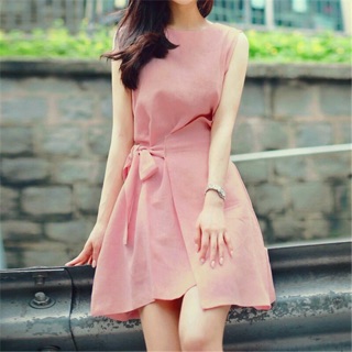 Váy cột nơ eo công sở thanh lịch