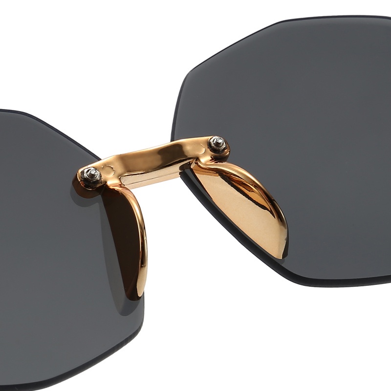 Kính Mát Không Viền Chống Nắng Màu Gradient Thời Trang Cho Bé Trai Và Bé Gái