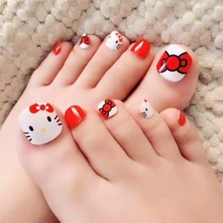 Bộ 24 móng chân giả mèo kitty
