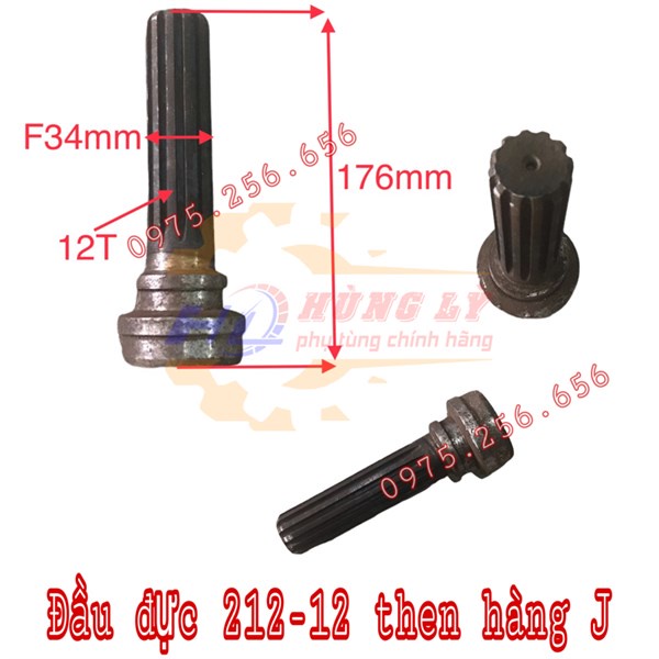 Đầu đực 212-12 then hàng J phụ tùng ô tô phụ tùng Hùng Lỳ
