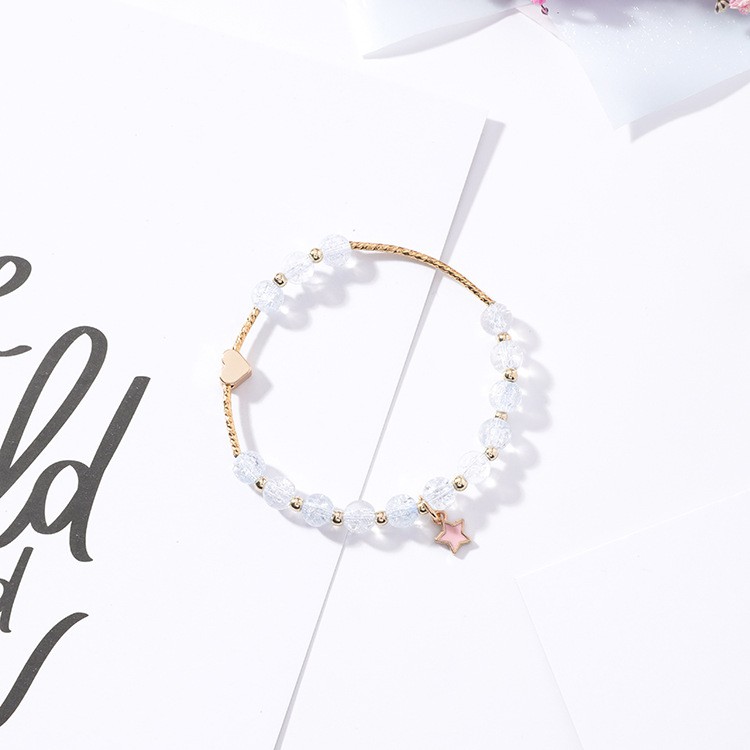 XiaoboACC Vòng Tay Đính Đá Mặt Hình Ngôi Sao Xinh Xắn Dành Cho Nữ | BigBuy360 - bigbuy360.vn