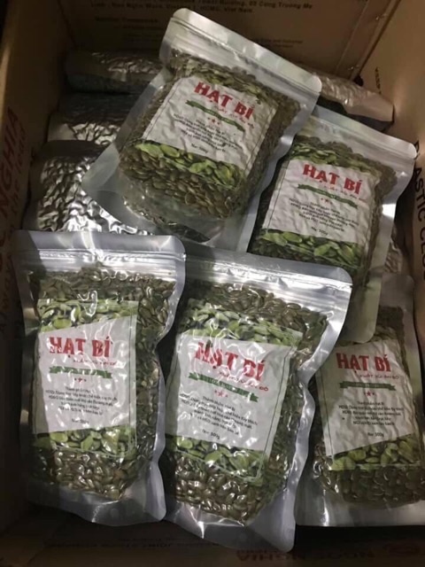 Nhân hạt bí xanh sấy chín nguyên vị 500g date mới nhất | BigBuy360 - bigbuy360.vn
