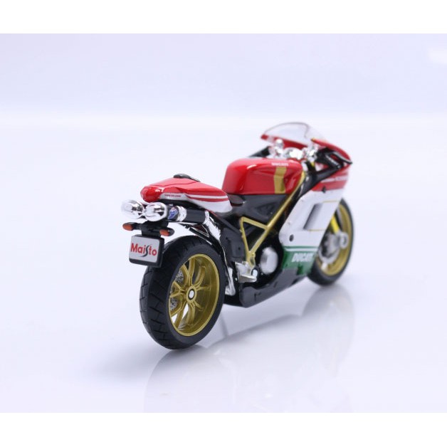 XE MÔ HÌNH Moto Siêu xe DUCATI 1098S ITALIA - MAISTO tỷ lệ 1:18