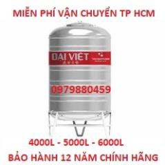 Bồn Nước đứng inox304 Đại Việt  (4000L- 5000L- 6000L)